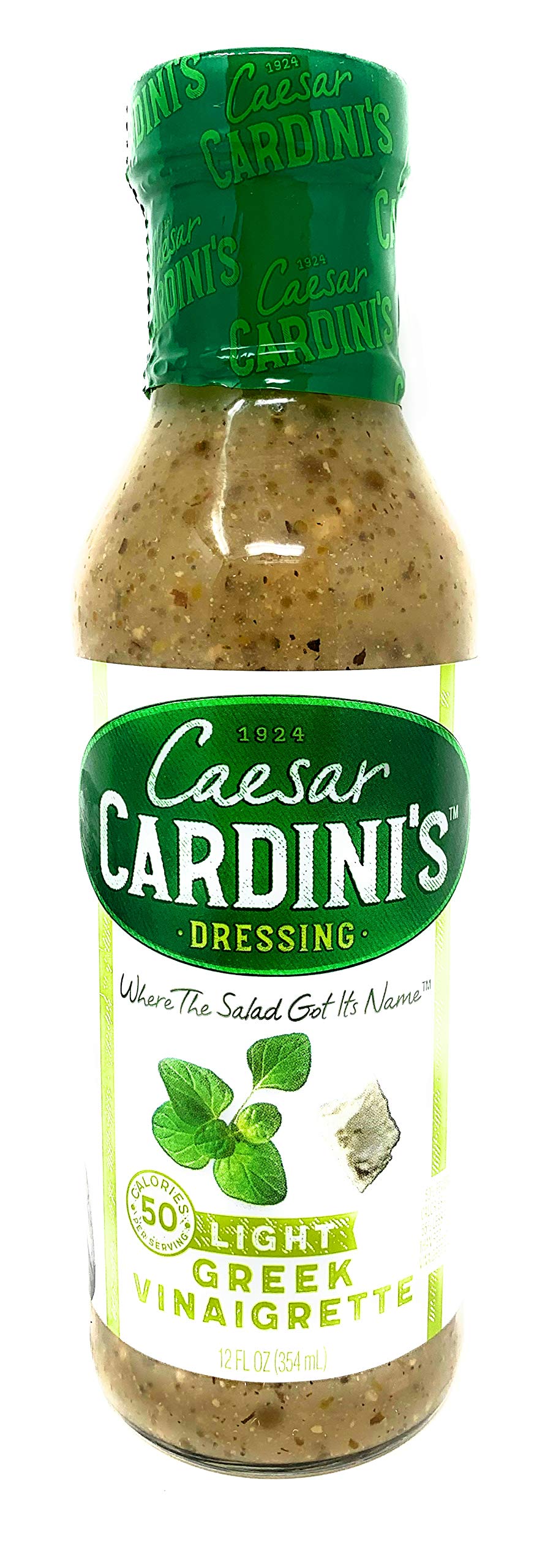 Cardinis Light Greek Vinaigrette, 12 Fl Oz, Plastic, No Color