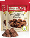 Goodmans Chocolate Chip Coconut Macaroons, 9oz (2 Pack) | Gluten Free Cookies | Soft & Chewy | Kosher for Passover
