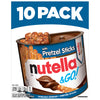 Nutella & GO! Chocolate Hazelnut Spread with Cocoa + Pretzel Sticks 10 Snack Packs 1.9 oz Each