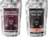 Soeos Whole Black Peppercorns 16oz + Himalayan Pink Salt 2lb, Salt and Pepper for Grinders, Black Peppercorn Refil, Pink Himalay