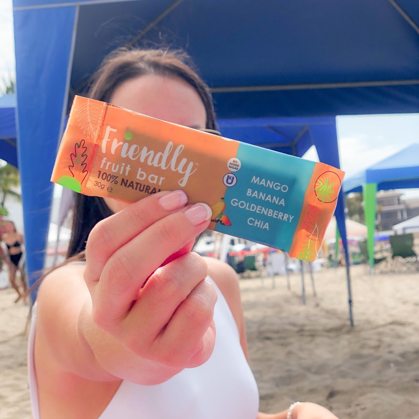 Friendly Fruit Bar | Banana, Mango, Goldenberry, and Chia | (12 pack);1.05 ounces | Healthy Natural Snack, Energetic, Plant Base