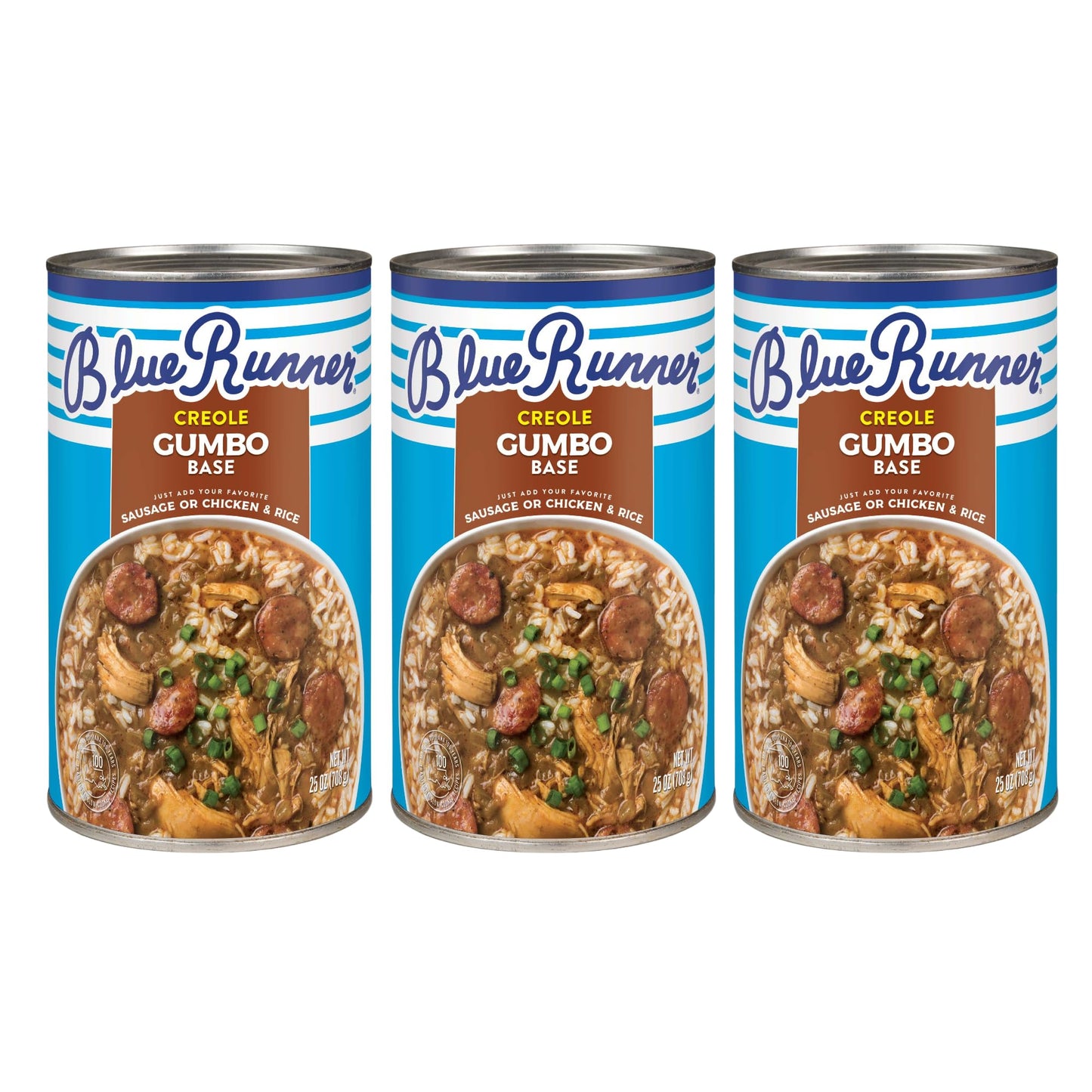 Blue Runner Chicken Gumbo, Net Wt 25 Oz ( Pack Of 3)
