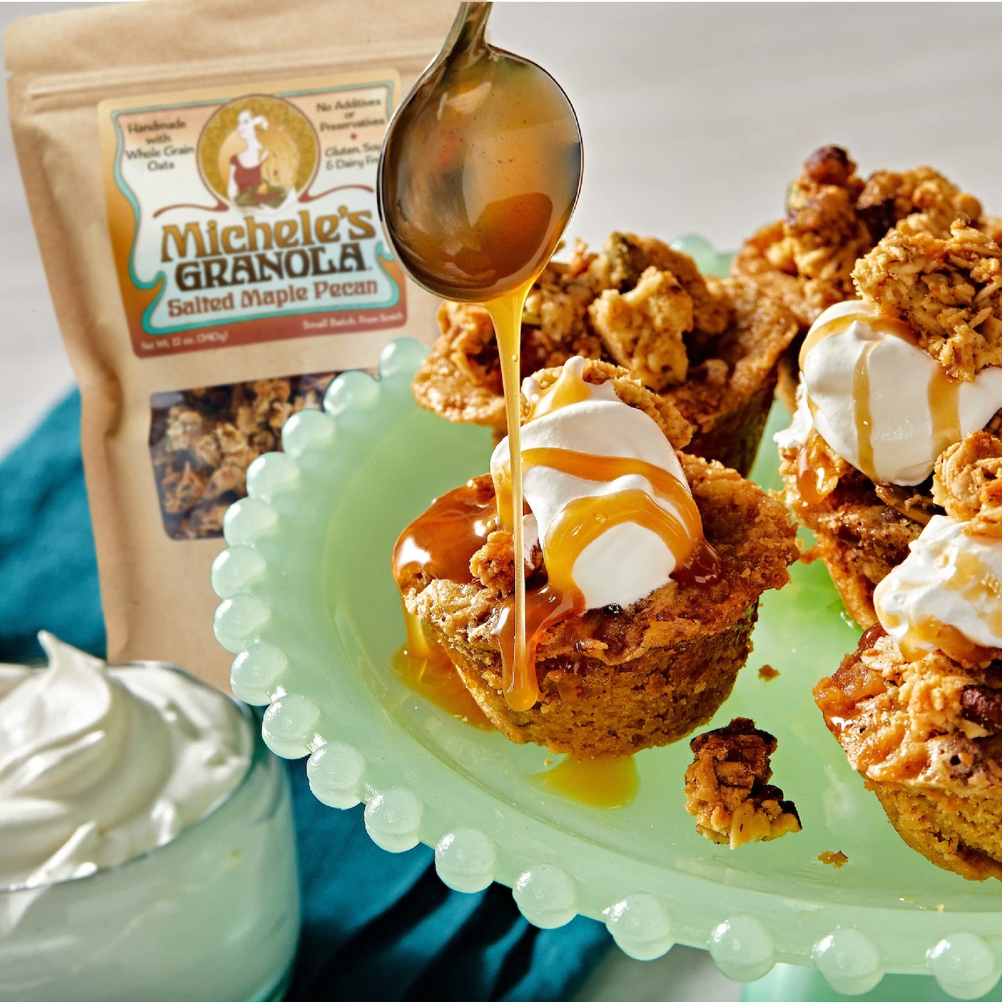 Micheles Granola Salted Maple Pecan, Handmade, Whole Grain, Vegan, Gluten-Free & Non-GMO, 36oz Resealable Bag