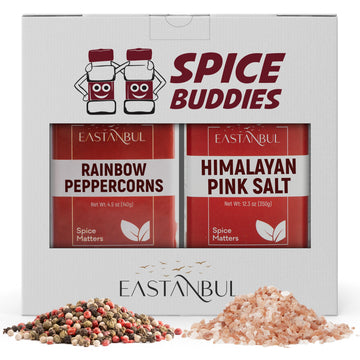 Salt And Pepper For Grinder Refill, Rainbow Peppercorns Whole 4.9Oz + Pink Himalayan Salt 12.3Oz, Rainbow Peppercorns For Grinde