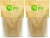 Yupik Rice, Organic Brown Long Grain Jasmine, 2.2 lb, Non-GMO, Vegan, Gluten-Free (Pack of 2)