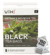 Vixi Black Tea Bags, 150 Counts, Vietnam'S Mountain Tea, Bold Flavored, Caffeinated, Tagless, Sugar Free, Asia, 100% Natural Fro