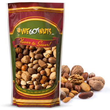 Deluxe Mixed Nuts In-Shell 3 Pounds,(48oz) | Raw and Unsalted Mixed Nuts | Fresh Snack Mix | Healthy and Delicious Nuts Mix | Ko