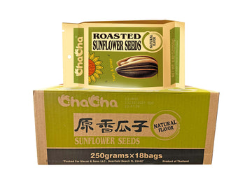 Chacha Sunflower Roasted and Salted Seeds (All Nature) 250g X 18bags