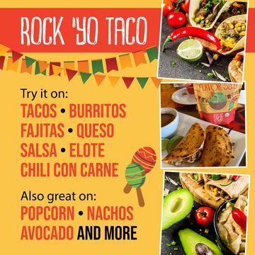 Flavor Seed Rock Yo Taco Organic Taco Seasoning Mix. Mexican Seasoning. Popcorn Seasoning. Seasonings And Spices For Cooking, Gl