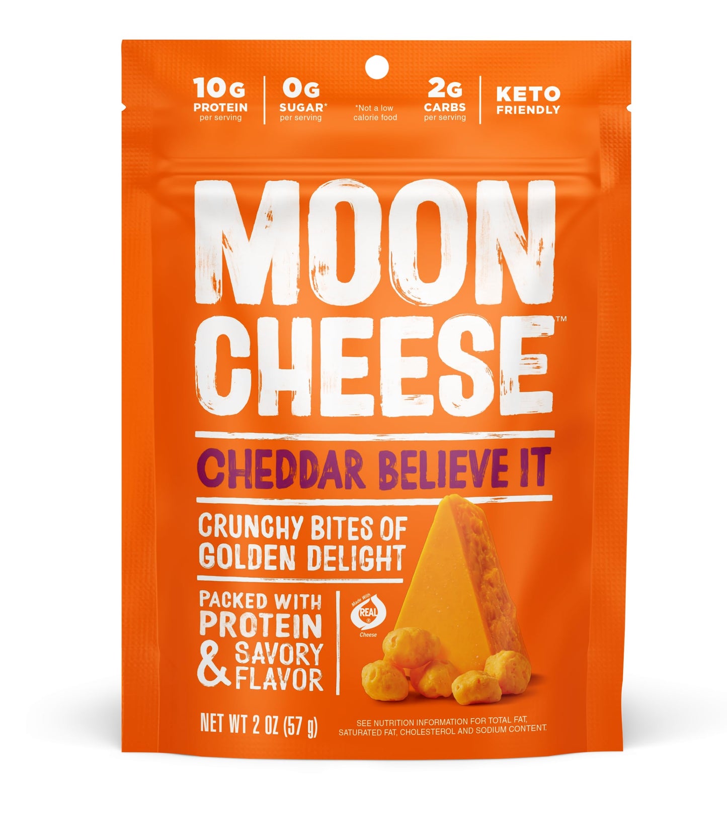 Moon Cheese Variety Pack, 2 Ounce, 9-Pack, Crunchy, Protein Rich Cheese Snack, Keto Friendly, 100% Real Cheese