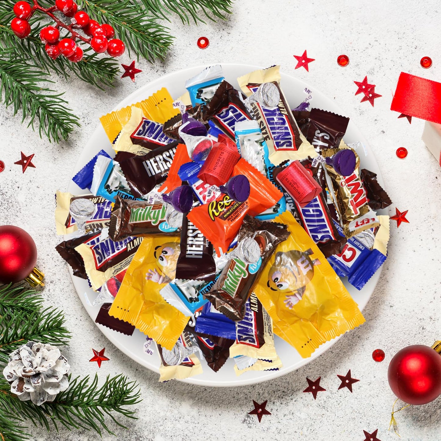 Bulk Chocolate Candy Variety Mix - 2 Pound Assorted Individually Wrapped Chocolates For Trick-Or-Treat, Gifts, Parties & Halloween Candy Bowls