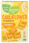 FROM THE GROUND UP Cauliflower Crackers Cheddar, 4 oz, Pack of 1