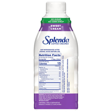 SPLENDA Sugar Free Sweet Cream Coffee Creamer, 32 Fl Oz (Pack of 2)