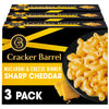 Cracker Barrel Sharp Cheddar Macaroni & Cheese Dinner (3 Ct Pack, 14 Oz Boxes)