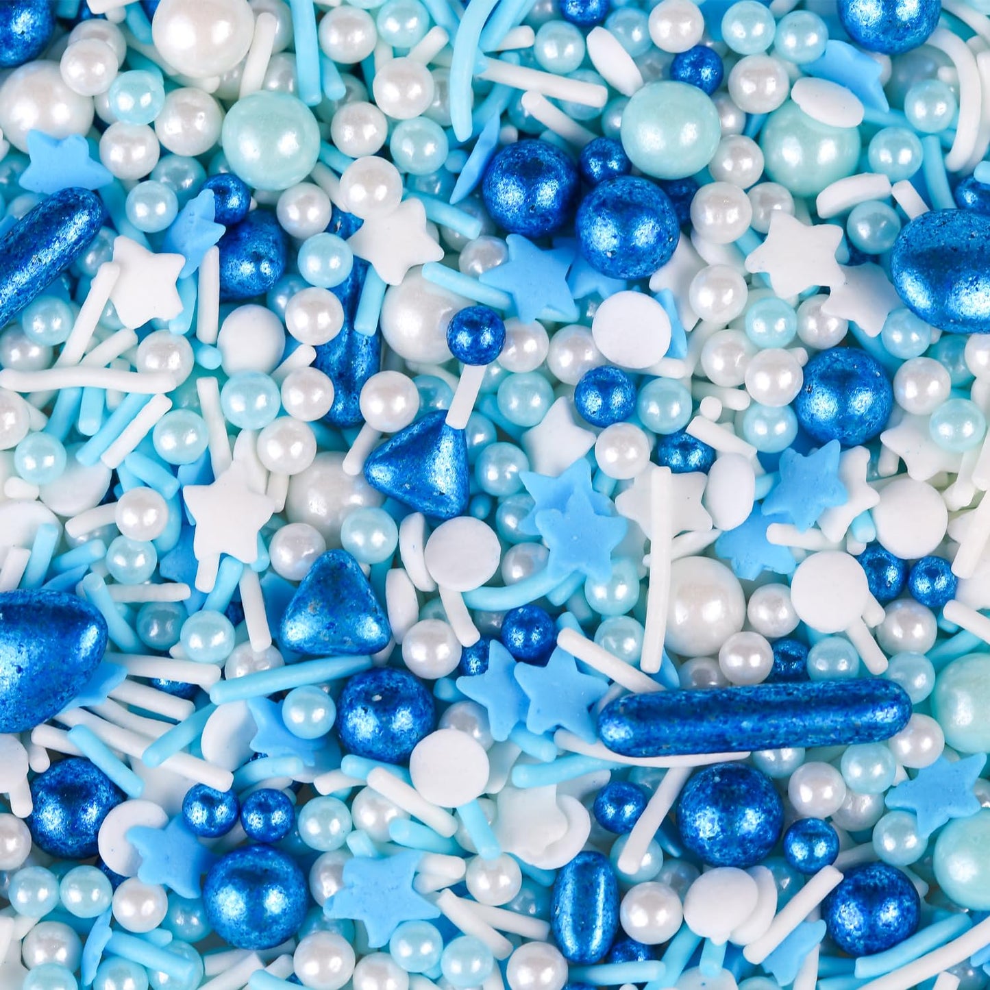 Blue Sprinkles For Cake Decorating 6Ounce - Sprinkles For Cupcakes Topper Cookie - Galaxy Sprinkles Mix Cake Decorations For Kid