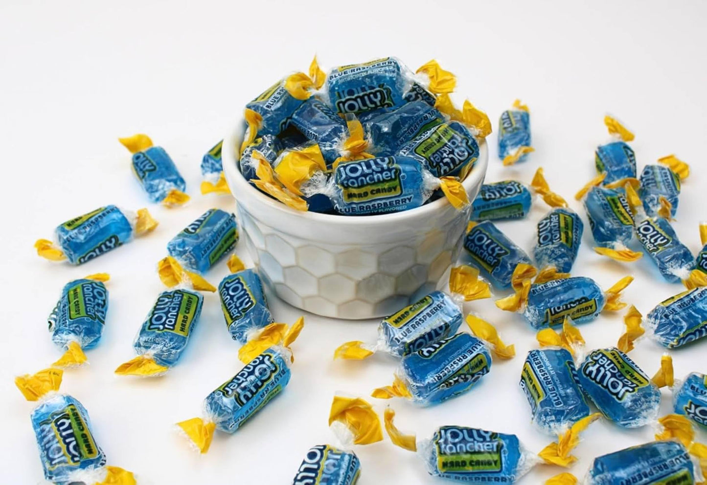 Blue Raspberry Jolly Ranchers Hard Candy Bulk - All Blue Jolly Ranchers Only - By Queen City Candy Cave (2 Pound)