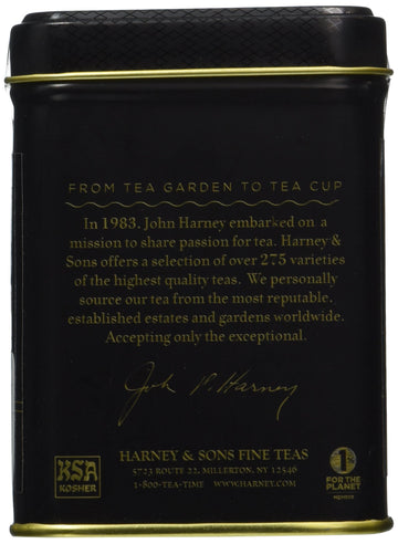 Harney & Sons Earl Grey Supreme, 4 Oz Loose Leaf Tea W/Silver Tips And Bergamont Oil