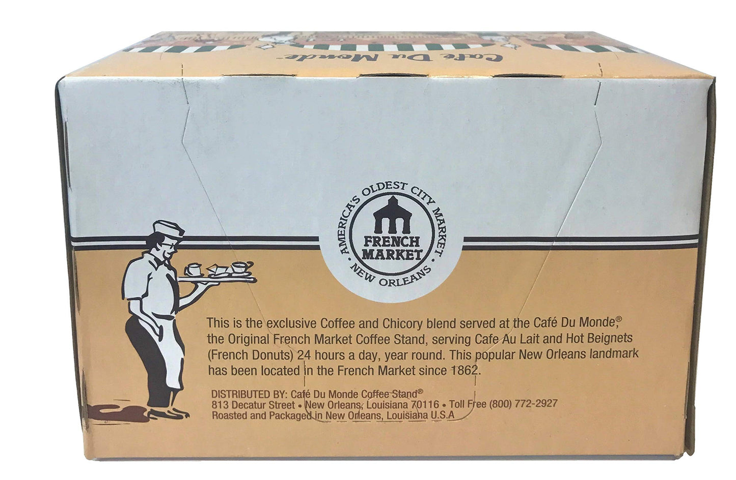 Cafe Du Monde Coffee French Roast Single-Serve Cup Pods, 12 Count