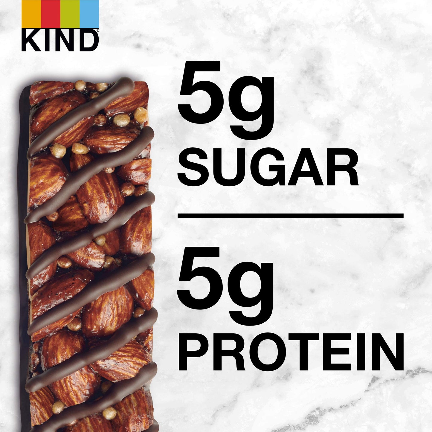 Kind Nut Bars, Dark Chocolate Mocha Almond, 1.4 Ounce, 24 Count, Gluten Free, 5G Sugar, 5G Protein