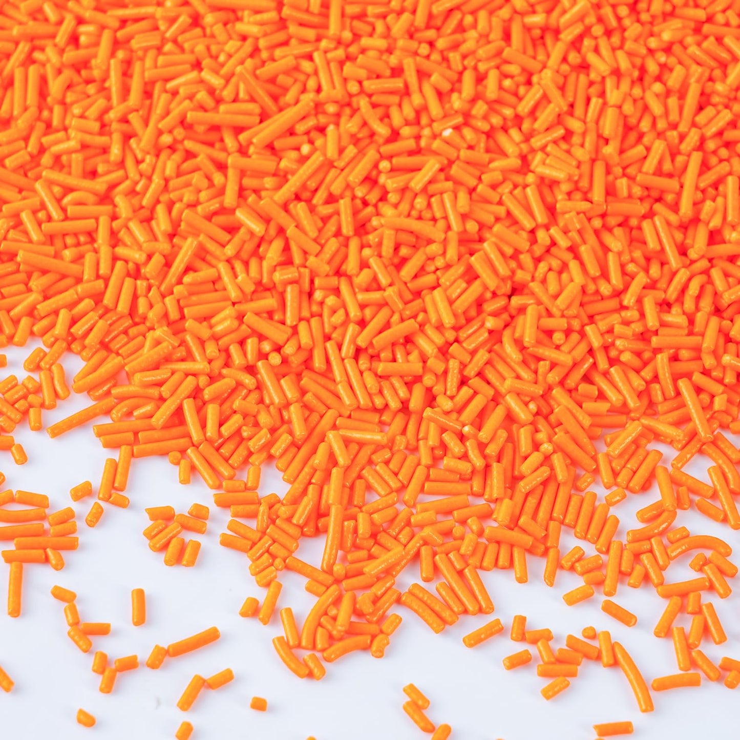 Orange Jimmies Sprinkles 7 oz - Bulk Bright Orange Sugar for Baking, Cake Decorating, Cookie, Cupcake, Ice Cream Toppings & More