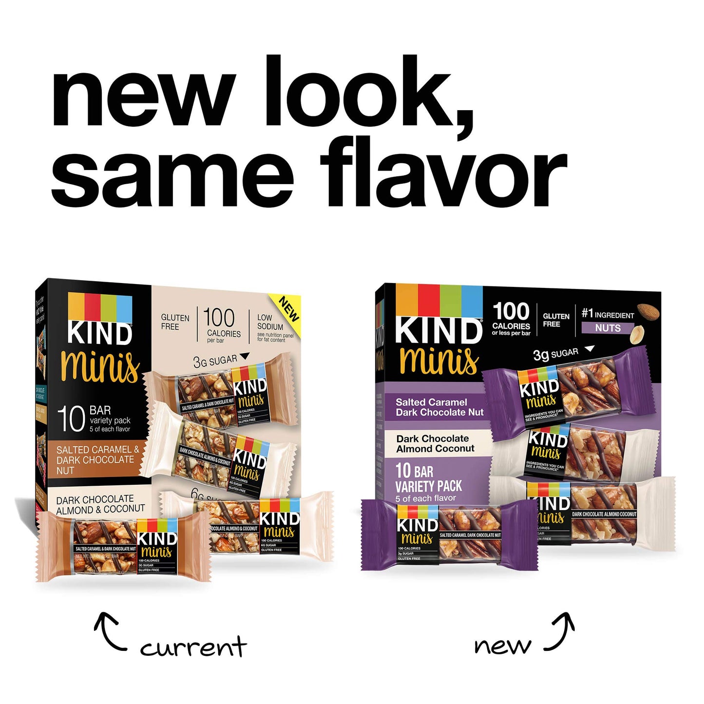 Kind 27967 Minis, Peanut Butter Dark Chocolate Peanut Butter, 0.7 Oz, 20/Pack