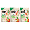 Snak Club Tajin Gummy Bears, Assorted Fruit Candy Gummies with Chili and Lime Seasoning, Mild Spice, Gluten-Free and Vegan Snack