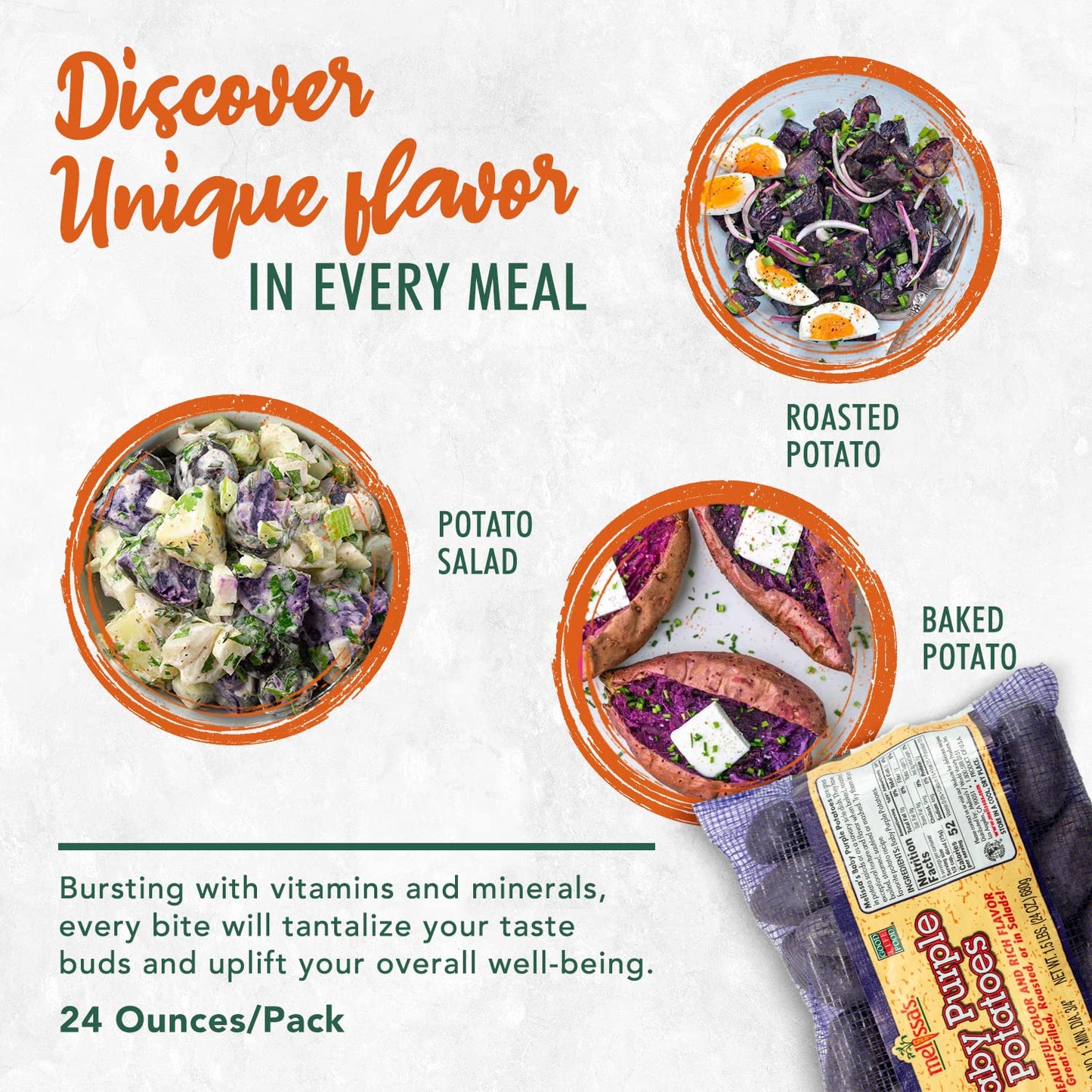 Melissa s Dutch Blue Potatoes, 3lbs (2x 1.5lb bags)