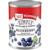 Duncan Hines Wilderness Blueberry Pie Filling and Topping, Thanksgiving Baking, 21 oz. (Pack of 8)