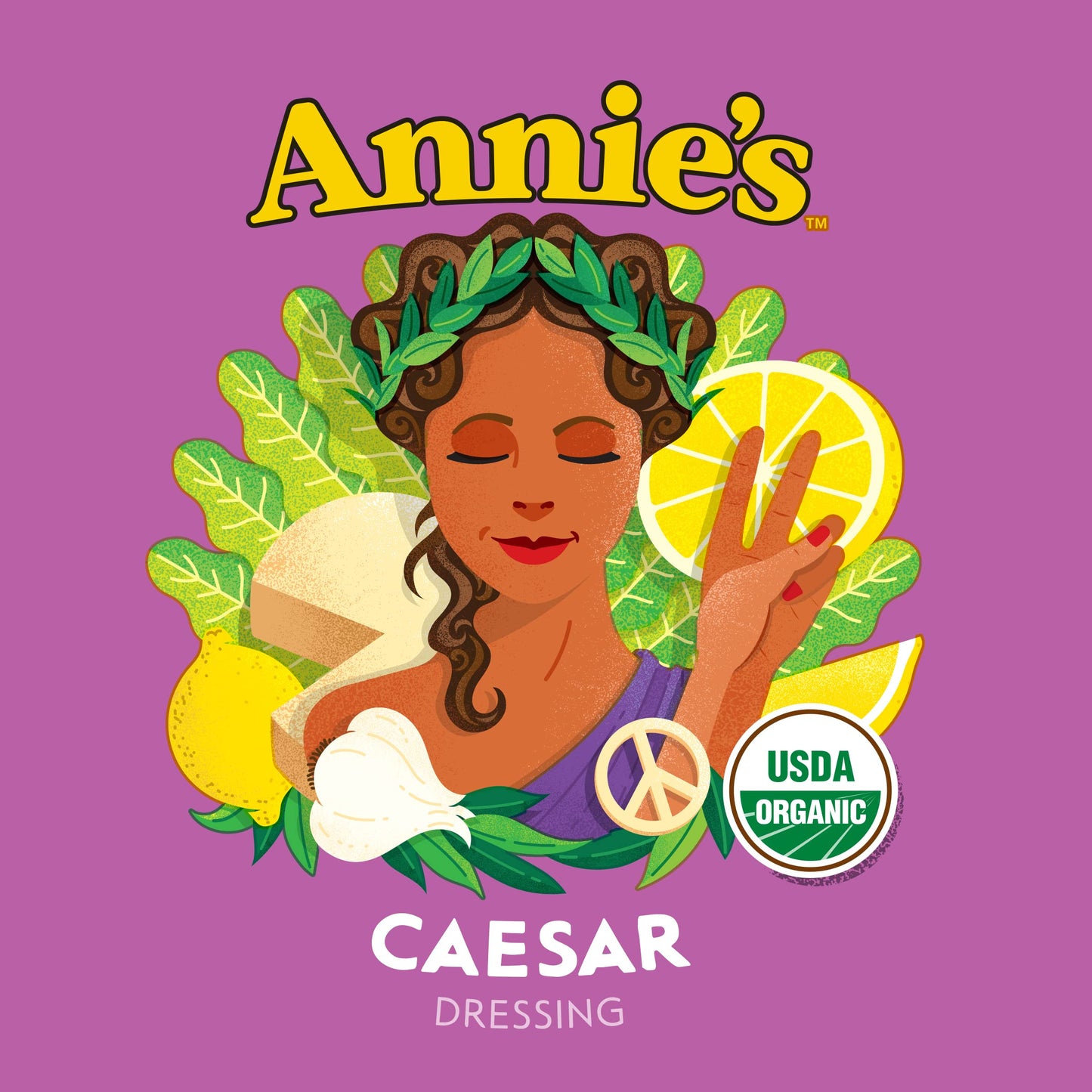 Annie'S Organic Caesar Salad Dressing, Non-Gmo, 8 Oz.