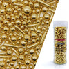Super Gold Sprinkles Candy Mix Size Edible Pearls Cake Decorations Cupcake Toppers Cookie Decorating Perfect for Wedding Party V