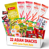 Top-High Standardsian Snack Box (22 Pc) - International Variety Pack From Japan Korea And Indonesia - Featuring Pocky Kitkat & Choco Pie - Exotic Food Gift Set