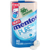 Mentos Pure Fresh Sugar-Free Chewing Gum with Xylitol, Fresh Mint, 80 Pieces, Recyclable Paperboard Bottle, 1 Count