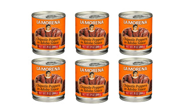 La Morena Chipotle Peppers in Adobo Sauce (6 Pack, Total of 42oz)