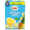 Dole Pineapple Tidbits In 100% Juice^ - Dole Fruit Bowls Snacks - 4 Oz Fruit Bowls - 12 Pack