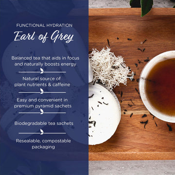 The Tea Spot Earl Of Grey Black Tea With Citrus For Energy | Blend Of Black Tea, Citrus Root, Mallow Flowers, Bergamot, Citrus A