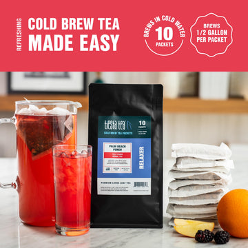 Tiesta Tea - Palm Beach Punch Cold Brew Tea | Fruit Punch Herbal Tea | Premium Loose Leaf Iced Tea Blends | Non Caffeinated Iced