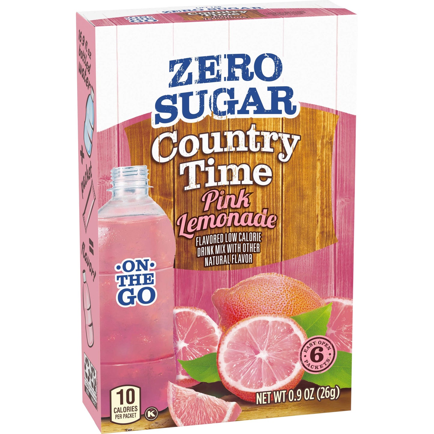 Country Time Sugar-Free Pink Lemonade On-The-Go Powdered Drink Mix 72 Count