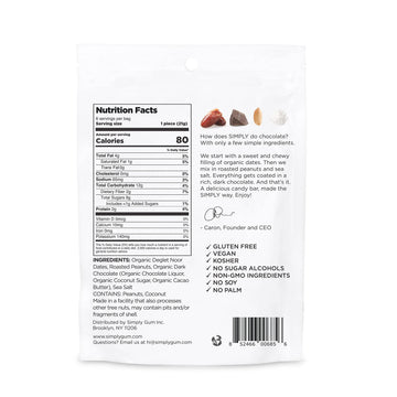 Simply Chocolate Date Salted Peanut Bar 4.5 OZ