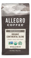 Allegro Coffee Organic Continental Blend Whole Bean Coffee, 12 Oz
