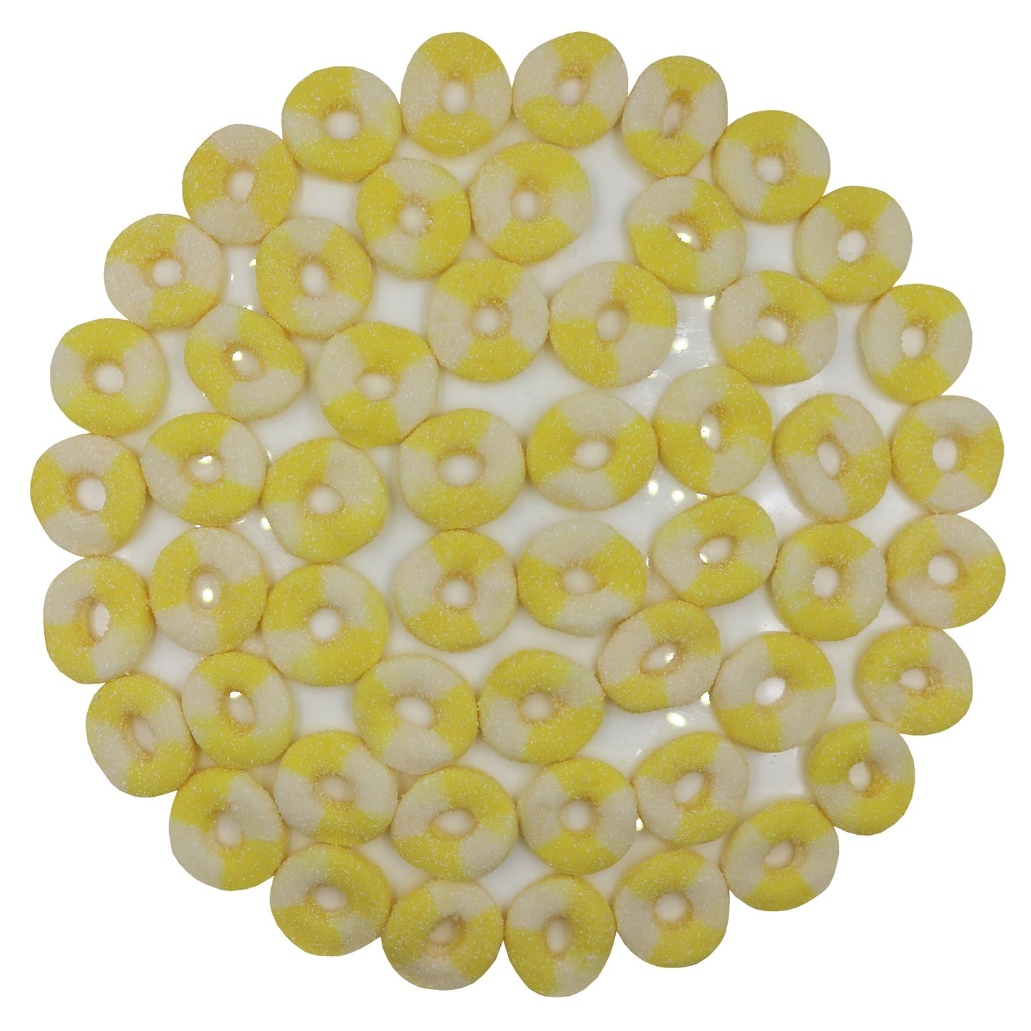Firstchoicecandy Gummy Rings (Sour Mini Pineapple, 1 Pound (Pack Of 1))