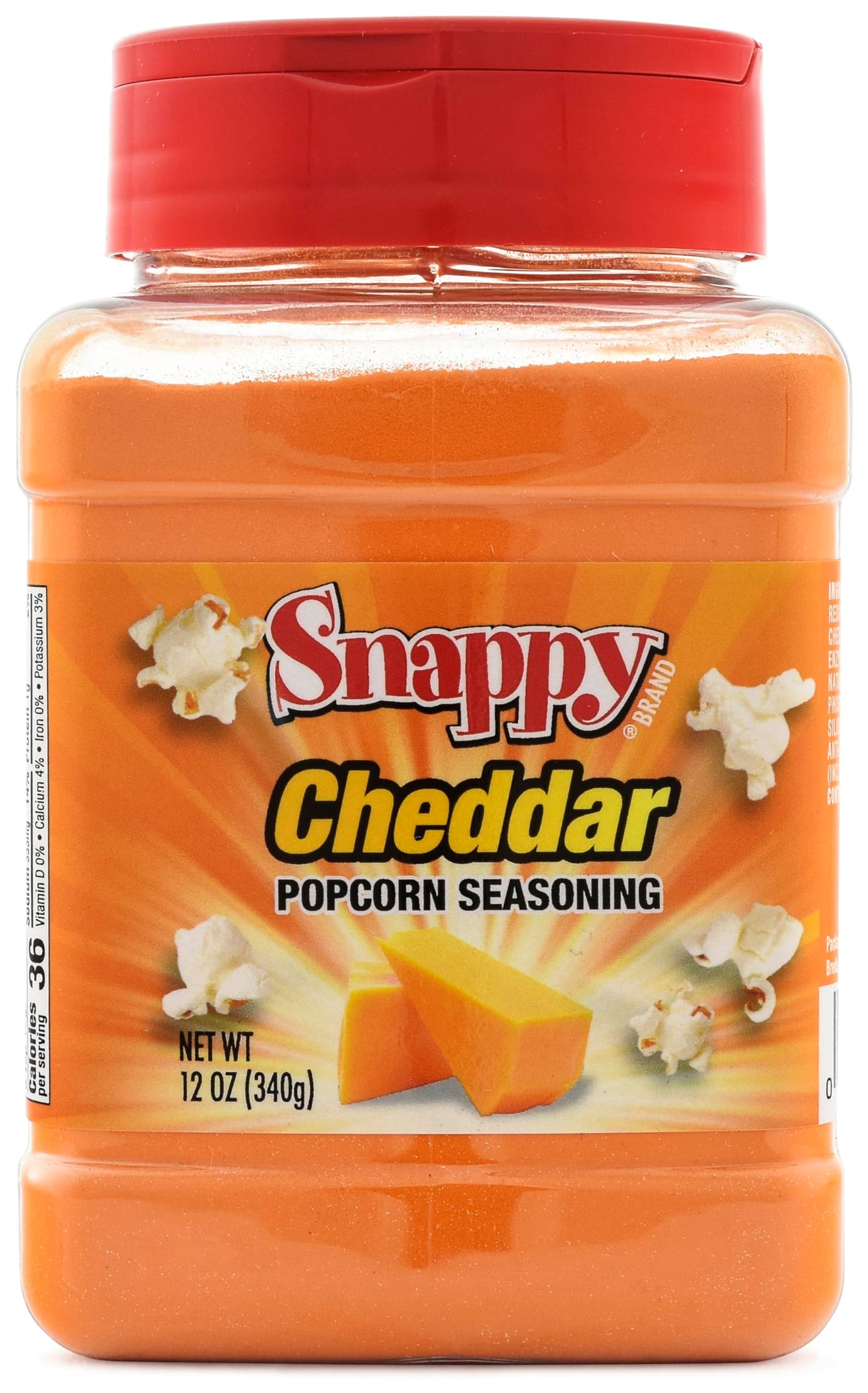 Snappy cheddar cheese Popcorn Seasoning 12 Oz