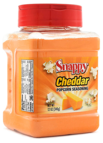 Snappy cheddar cheese Popcorn Seasoning 12 Oz