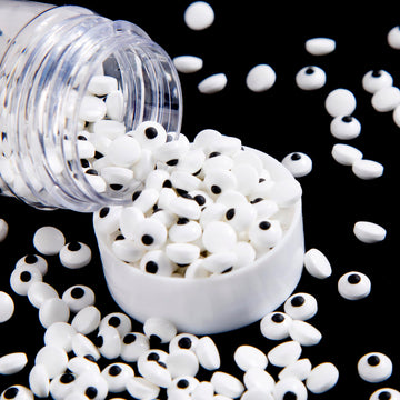 Sentovac Mini Candy Eyes For Decorating | Edible Candy Eyeballs Sprinkles For Halloween Christmas | Cake And Cupcake Topper Decorations | 1 Bottle 2.82Oz Edible Eyes (7Mm)