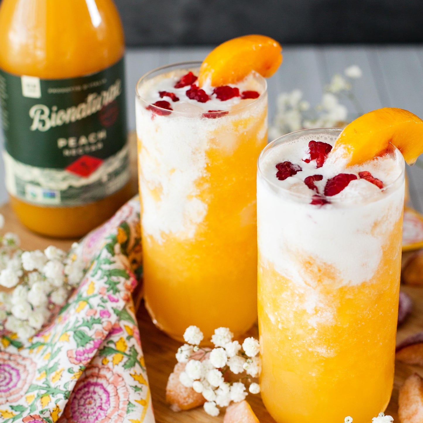 Bionaturae Organic Peach Nectar - Peach Juice, Peach Nectar Juice, Non-GMO, USDA Certified, No Sugar Added, No Preservatives, Or