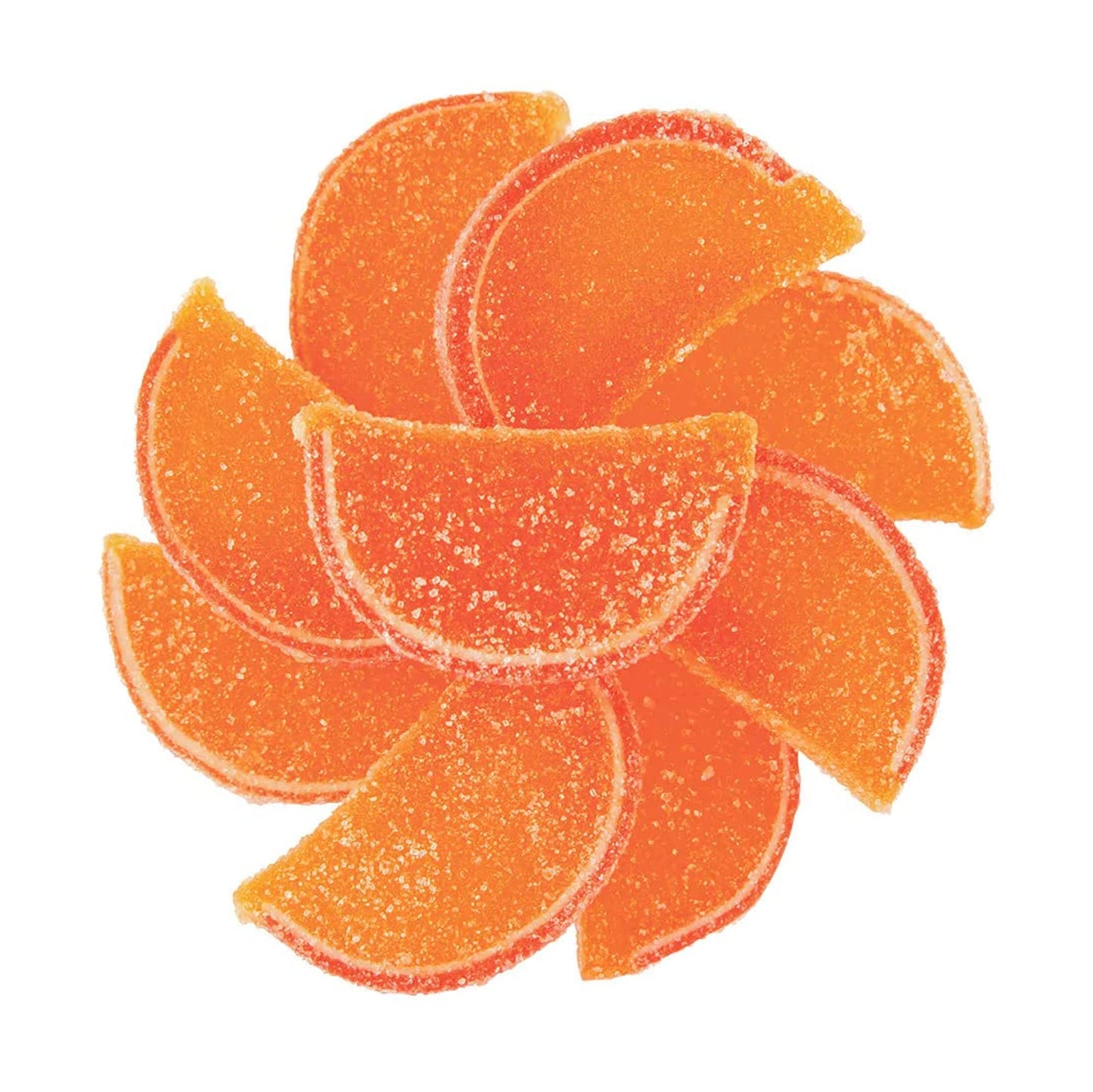 NY Spice Shop Fruit Slices Jelly Candy - 1 Pound Orange Candied Fruit - Fruit Candy Slices - Bulk Gummy Candy Slices - Old Fashi