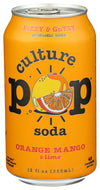 Culture Pop Soda Probiotic Orng Mango 12 Fo