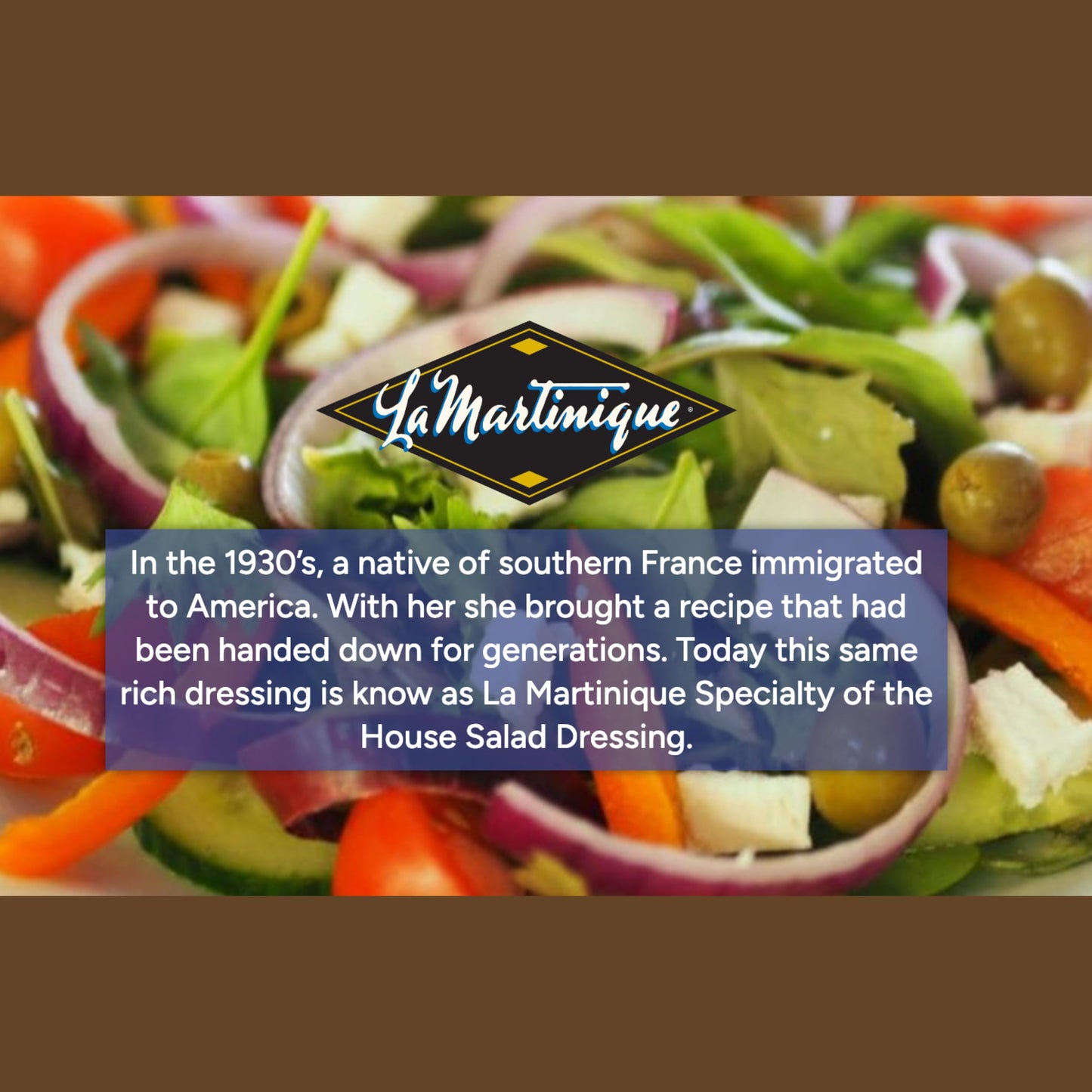 LA MARTINIQUE True French Vinaigrette Dressing, 10 Ounce Bottle, Pack of 2