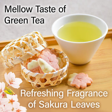 Chaganju Sakura Floral Green Tea With Sakura Petals - Blending 100% Sakura, Japanese Loose Leaf Green Tea, 2.82Oz(80G)