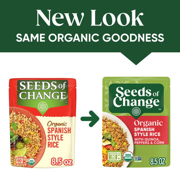 SEEDS OF CHANGE Organic Spanish Style Rice 8.5 Ounce (Pack of 12)