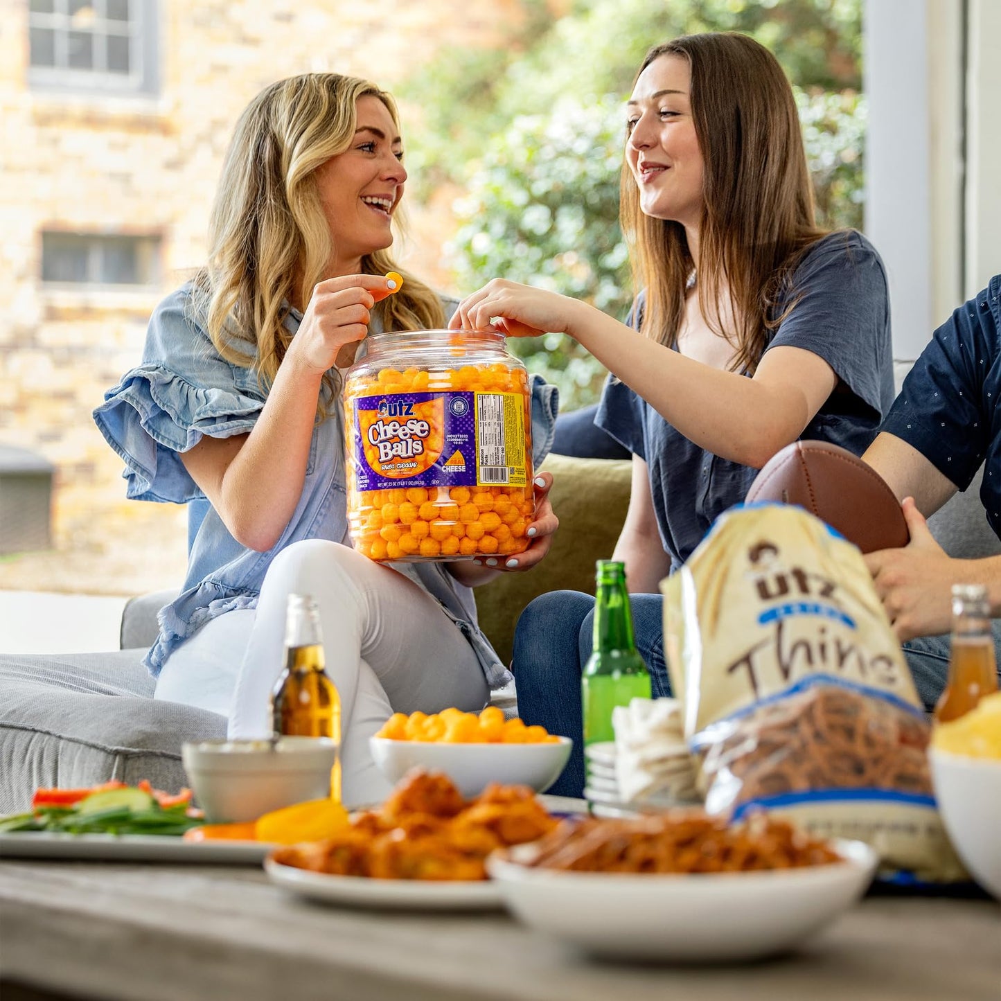 Utz Cheese Balls, Gluten-Free Snack with Real Cheddar Cheese, 36.5 Oz